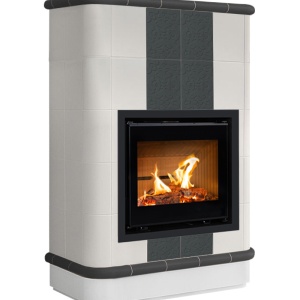Creta 5 Levels - Soba pe lemne cu acumulare, din maiolica - 8,4 kW CC 003