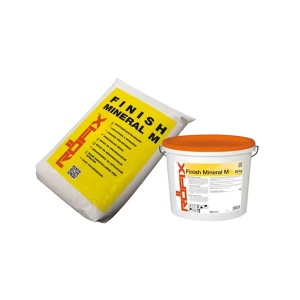 Glet pulverizabil Rofix Finish Mineral M, 25Kg, alb-galbui