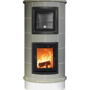 Gourmet - Soba pe lemne cu acumulare si cuptor, din maiolica - 8,6 kW GR 003