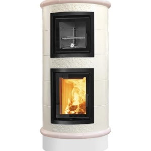 Gourmet - Soba pe lemne cu acumulare si cuptor, din maiolica - 8,6 kW GR 016