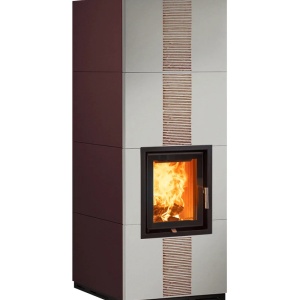 Maxi - Soba pe lemne cu acumulare, din maiolica - 8,3 kW MX 014