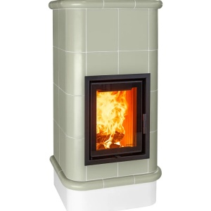 Quadra 4 Levels - Soba pe lemne cu acumulare, din maiolica - 8,2 kW QD 114