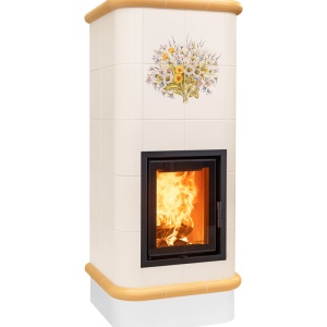 Quadra 5 Levels - Soba pe lemne cu acumulare, din maiolica - 8,2 kW QC 062