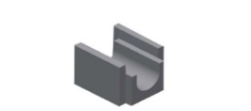 Rigola beton mare 33x28.5x25 cm, gri, pentru drenaj ape pluviale