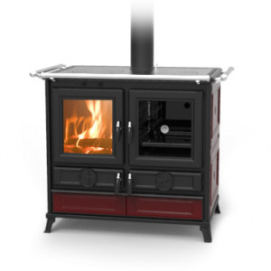 Soba de gatit pe lemne Thermorossi Viola Evo 13,9 kW bordeaux