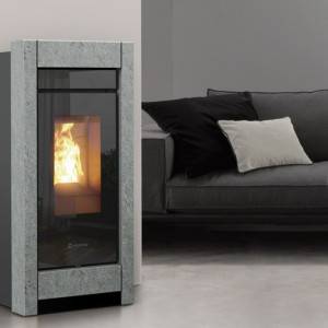 Soba pe peleti Thermorossi Essenza Stone Natural Plus Evo 11,4 kW