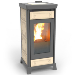 Soba pe peleti Thermorossi Kokkola Plus 9,2 kW bej
