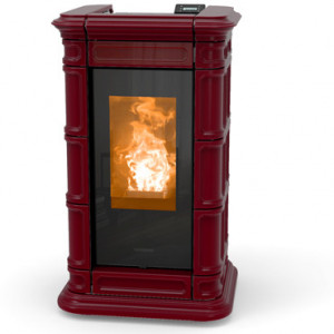 Soba pe peleti Thermorossi Saint Moritz Natural Plus Evo 11,4 kW bordeaux