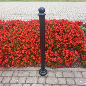 Stalp blocare acces tip RII din otel si fonta 1000 mm