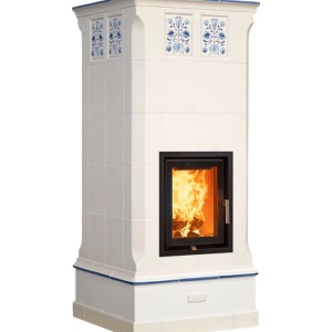 Vega - Soba pe lemne cu acumulare, din maiolica - 8,3 kW VG 019