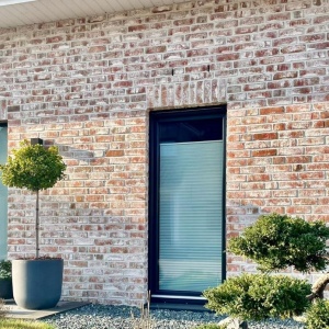 caramida aparenta alba cu aspect rustic antichizat