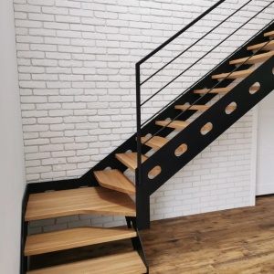 caramida decorativa alba slim pentru interior scara