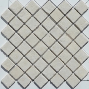 Caramida decorativa mozaic, Ecru, 60x60 mm