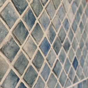 Caramida decorativa mozaic din ciment turquoise 60x60 mm
