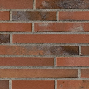 Fatada minimalista cu caramida LF rosu