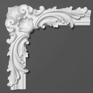 Chenar decorativ Manavi din poliuretan B19-2 - 28x28x3 cm