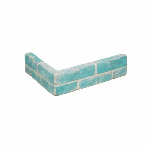 Coltar caramida aparenta British Corner Tile, Turquoise, 210x63x15 mm