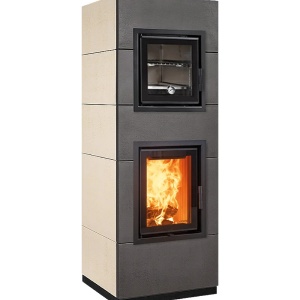Cook - Soba pe lemne cu acumulare si cuptor, din maiolica - 8,6 kW CK 006