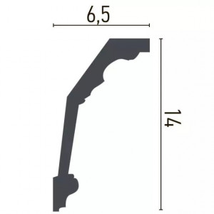 Cornisa decorativa Manavi C933 din poliuretan 14x6.5x200 cm