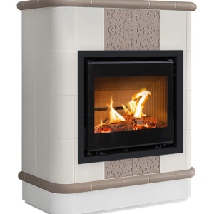 Creta 4 Levels - Soba pe lemne cu acumulare, din maiolica - 8,4 kW CR 003