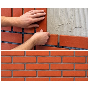 Distantieri PP negri pentru montaj caramida decorativa 10 mm