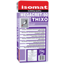 Isomat MEGACRET-50 THIXO - mortar tixotropic, pe baza de ciment, cu rezistenta mare, pentru reparatii, 25 kg, gri