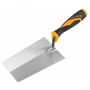 Mistrie GRIPro pentru zidit caramizi, cu maner din plastic, 140mm, dreptunghiulara