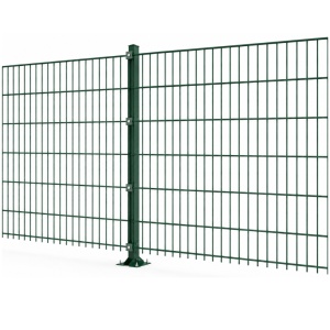 Panou gard DUOS 2D zincat 2,03 x 2,50 m, fir 5/6 mm, 46 bare verticale, verde