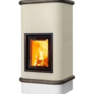 Quadra 4 Levels - Soba pe lemne cu acumulare, din maiolica - 8,2 kW QD 100