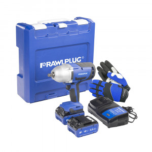 RawlPlug R-PIW18 - cheie de impact de 18V, kit