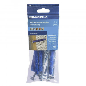 RawlPlug R-S3-FF1-K - diblu din plastic premium, cu cat hexagonal ambalaj