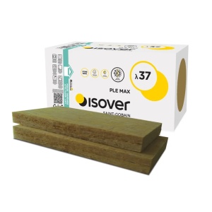 Vata bazaltica Isover PLE MAX 10 cm grosime, 1000 x 600 mm, 3.6 mp/pachet