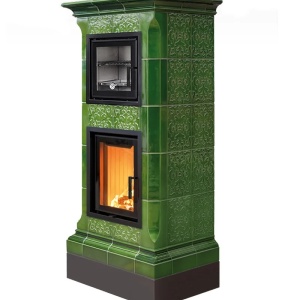 Bistrot - Soba pe lemne cu acumulare si cuptor, din maiolica - 8,6 kW BS 018
