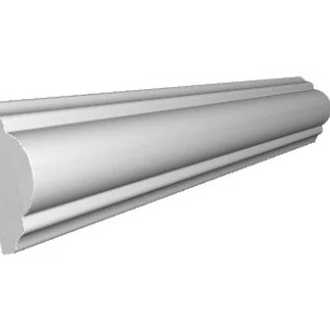 Brau decorativ Manavi B16 polimer rigid 4x2x200 cm