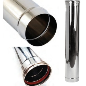 Burlan inox cazan peleti plus garnitura 0.3 m