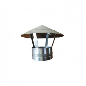 Capac terminal simplu pentru cos fum, Inox