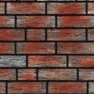 Caramida Aparenta Jever, rosu antracit multicolor, NF (240x71x14 mm) rost negru
