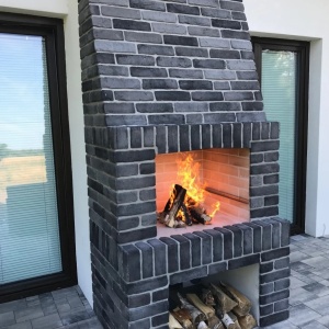 placi caramida grafit pentru exterior gratar