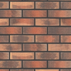 Caramida Aparenta Toulouse, rosu multicolor carbon, NF (240x71x14 mm) rost antracit