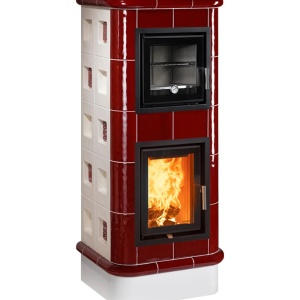 Chef - Soba pe lemne cu acumulare si cuptor, din maiolica - 8,6 kW CF 009