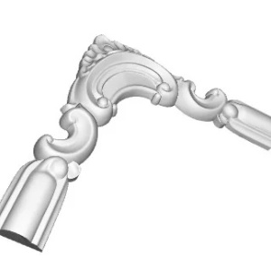 Chenar decorativ din poliuretan B16-3 - 22x22x2 cm produs
