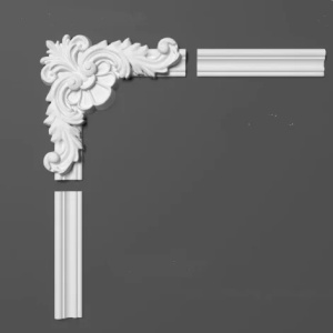 Chenar decorativ Manavi din poliuretan B19-3 - 26.8x26.8x3 cm montaj