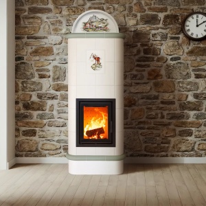 Cima 5 Levels - Soba pe lemne cu acumulare, din maiolica - 8,2 kW
