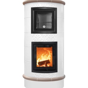 Gourmet - Soba pe lemne cu acumulare si cuptor, din maiolica - 8,6 kW GR 008