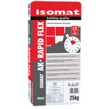 Isomat AK-RAPID FLEX - adeziv rapid pentru placi, flexibil, pe baza de ciment si rasini, pentru placi si piatra naturala, 25 kg