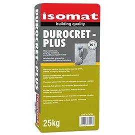 Isomat DUROCRET-PLUS - mortar pe baza de ciment, aditivat cu rasini, pentru interior si exterior, gri, 25 kg
