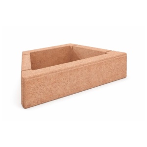 Jardiniera beton Poliflor Crem 74x32x23 cm pentru amenajari exterioare
