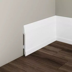 Plinta de podea decorativa Manavi S24 din polimer rigid 14.8x1.4x200 cm