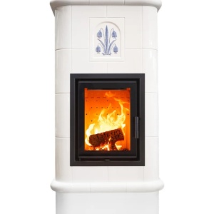 Quadra 4 Levels - Soba pe lemne cu acumulare, din maiolica - 8,2 kW QD 091