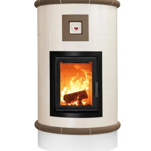 Rondo 4 Levels - Soba pe lemne cu acumulare, din maiolica - 8,2 kW RN 037